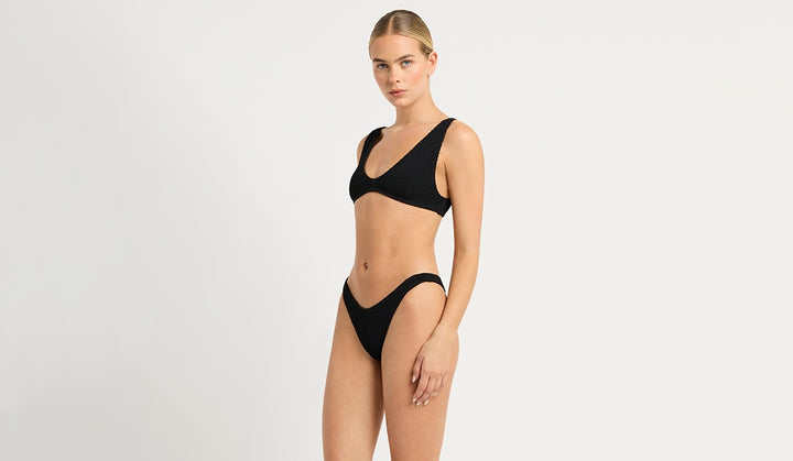 Sign Brief Bikini Bottom in Black