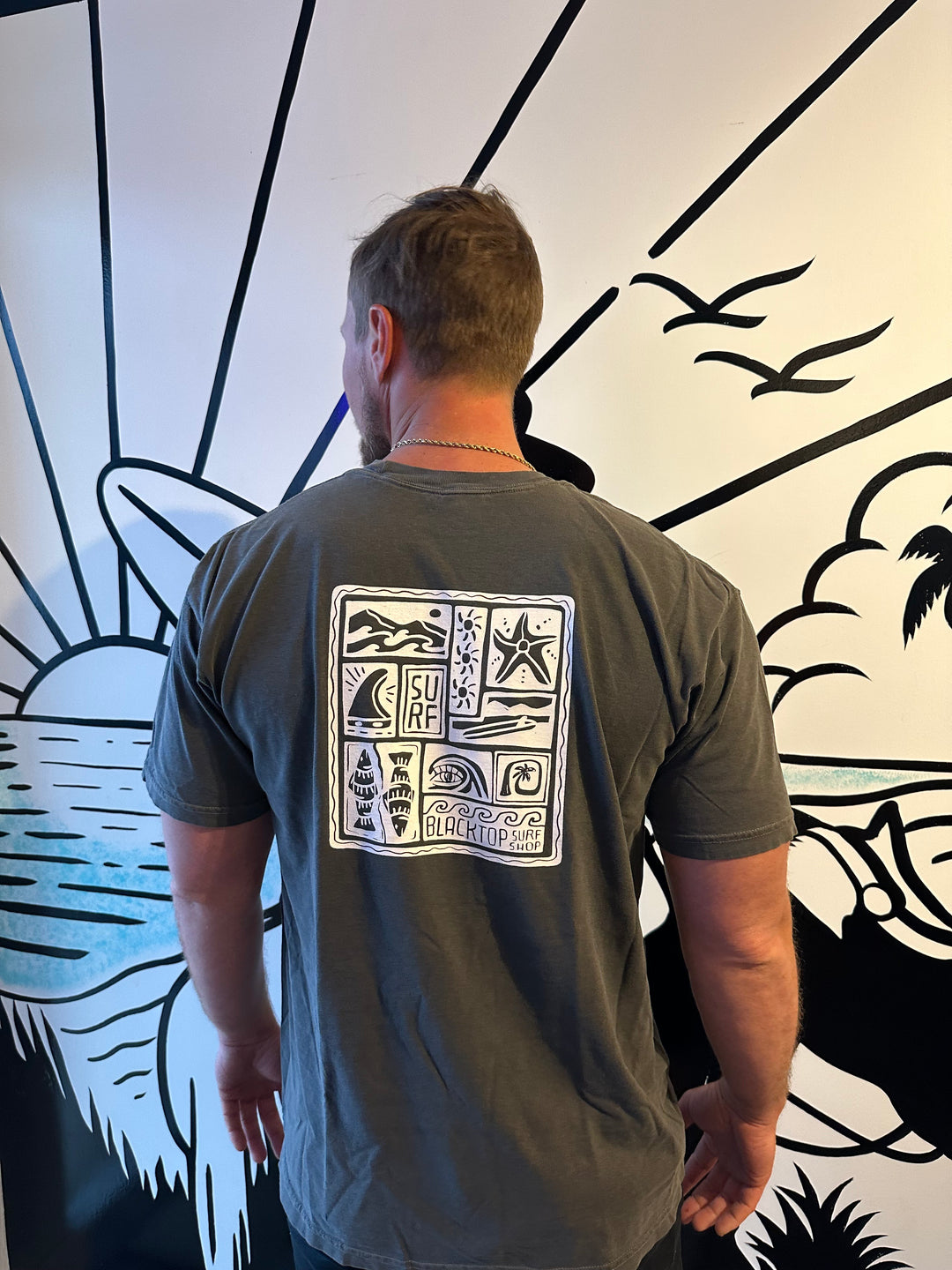 Geo Surf Tee in Pepper