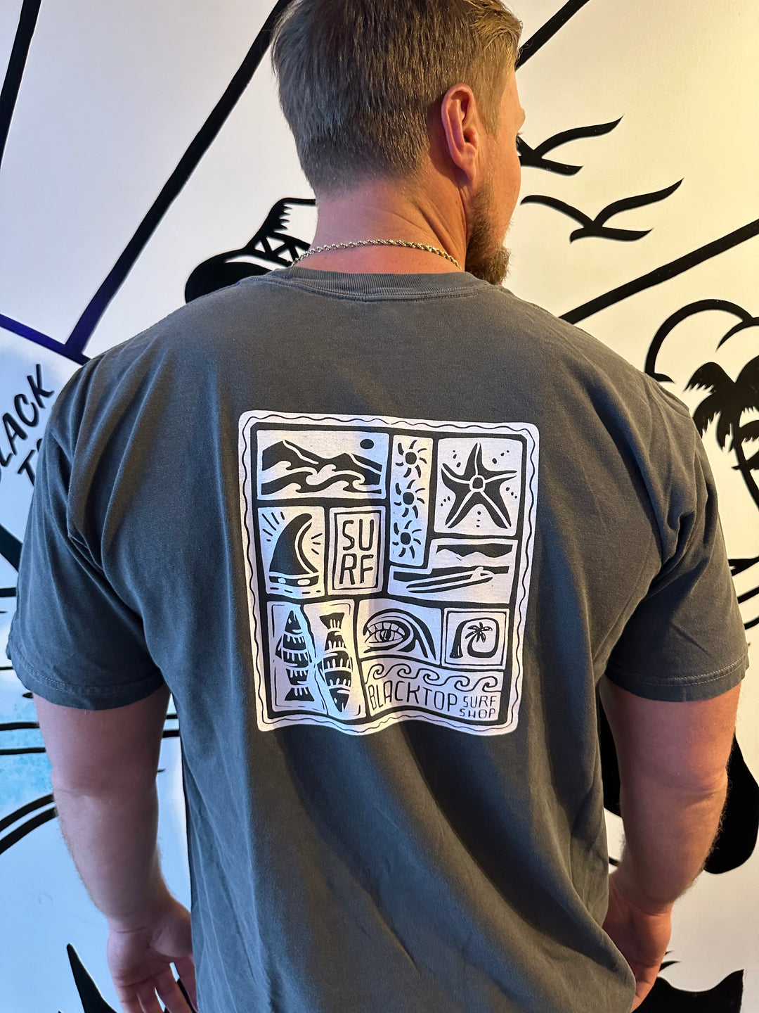 Geo Surf Tee in Pepper