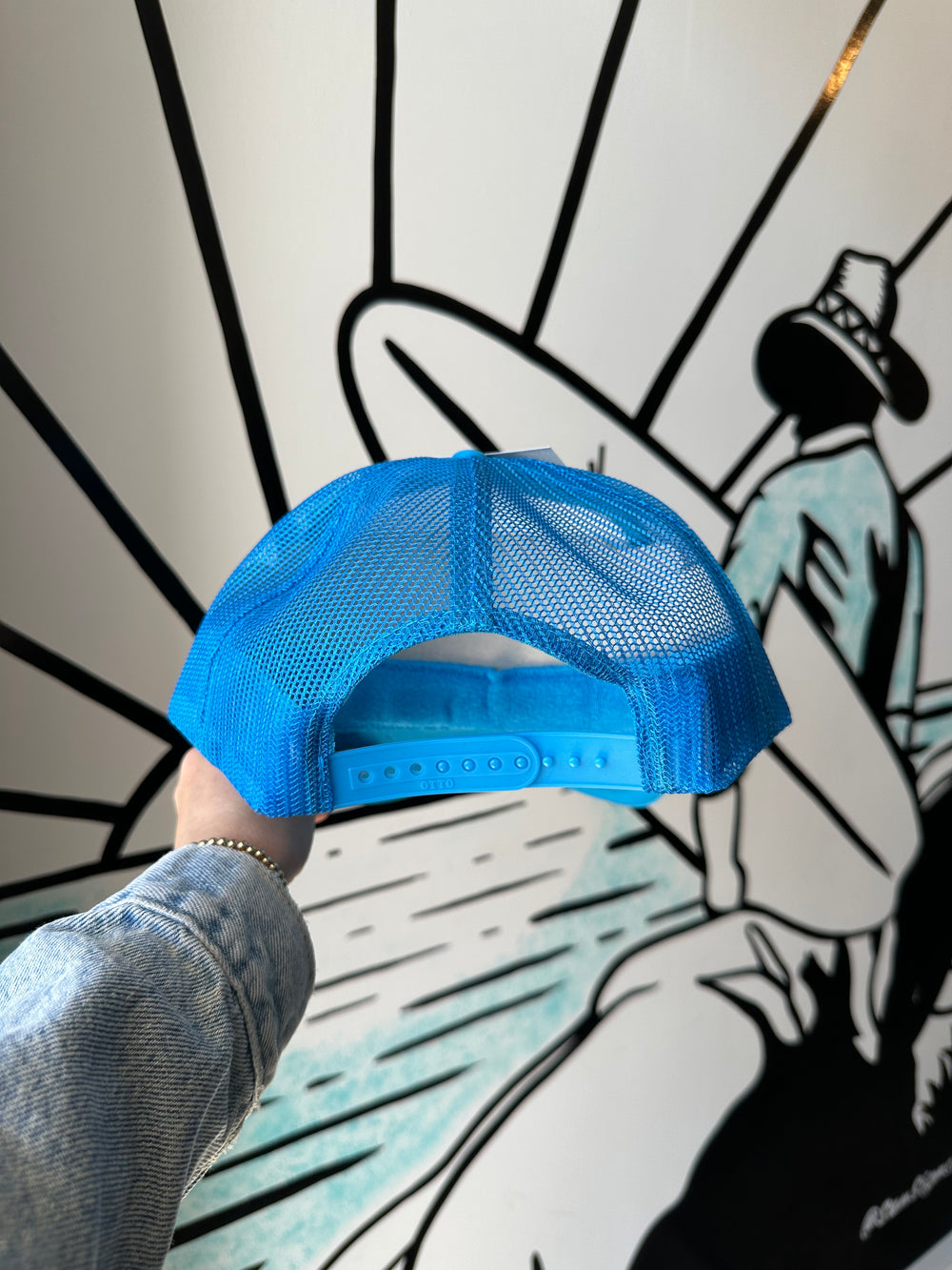 IRB Trucker in Neon Blue