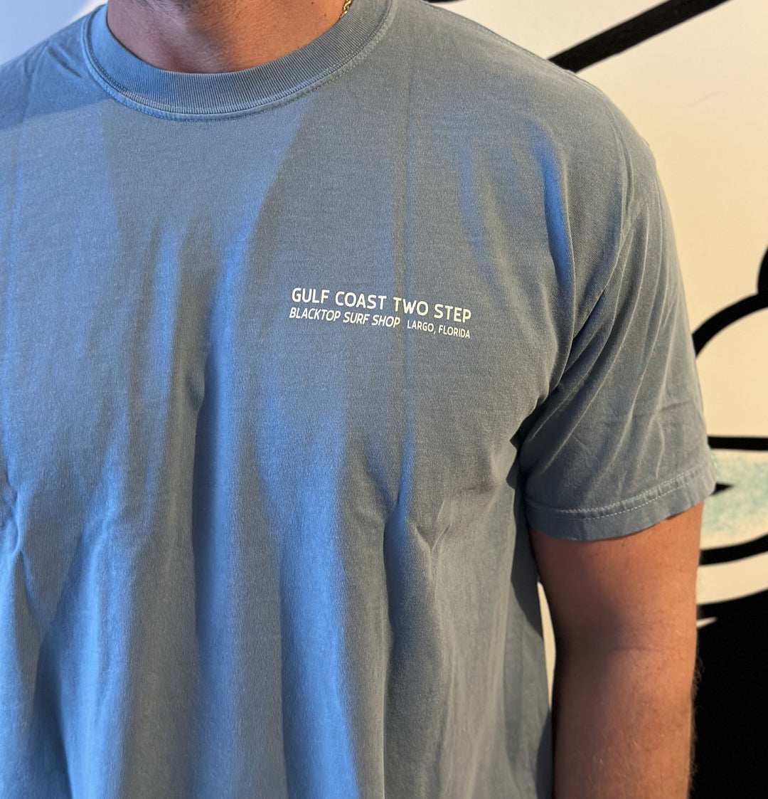 Gulf Coast Two Step Tee in Ice Blue