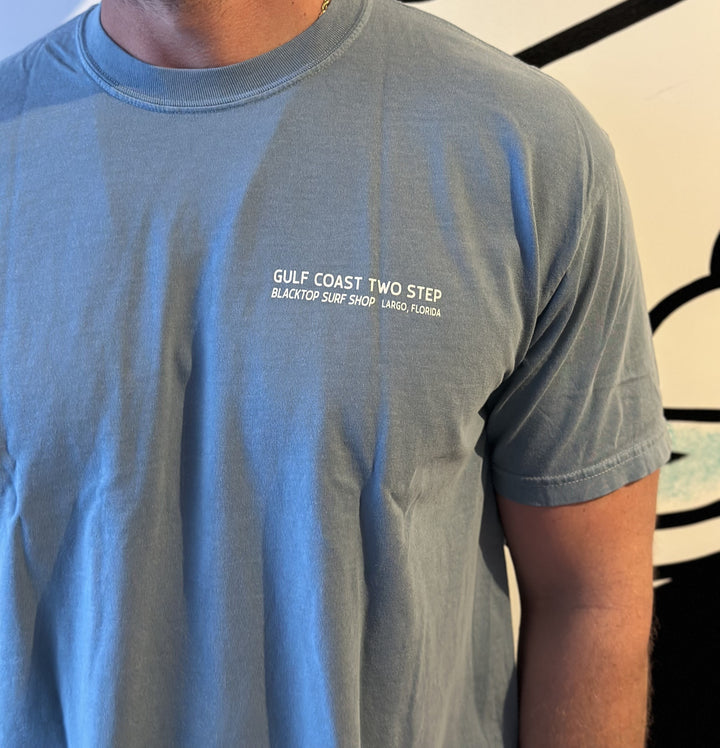 Gulf Coast Two Step Tee in Ice Blue