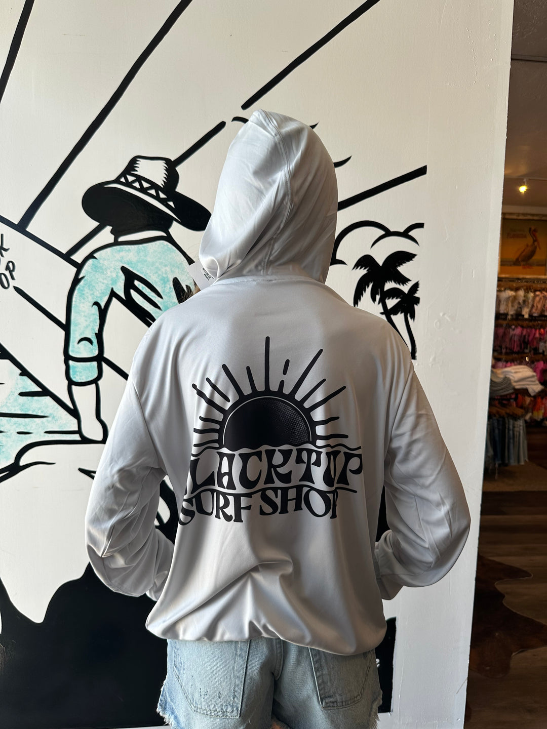 Blacktop Sun Performance Hoodie in Silver
