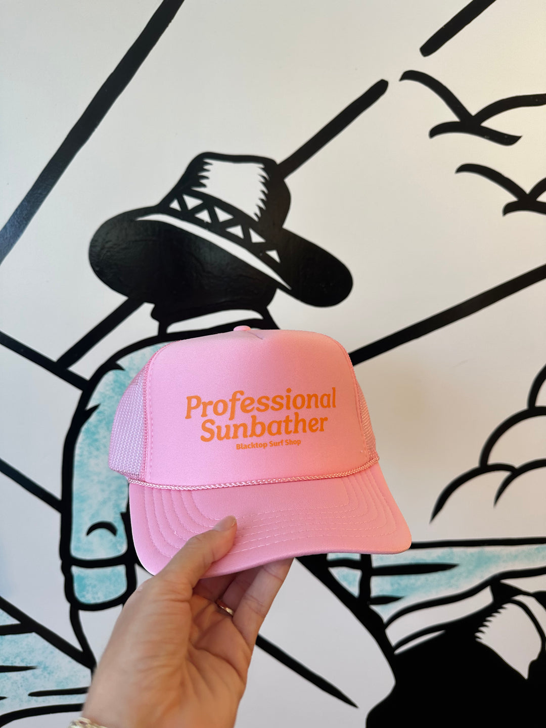Professional Sunbather Trucker in Pink