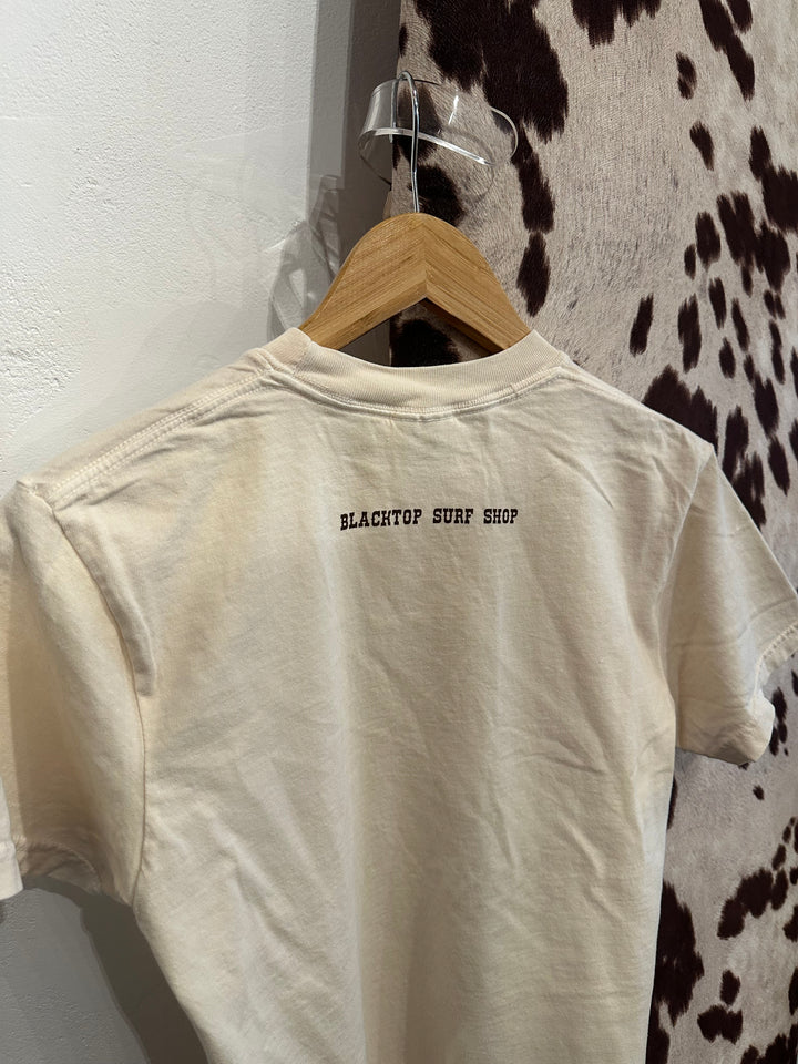Brooke Bolo Tie Boxy Baby Tee in Natural