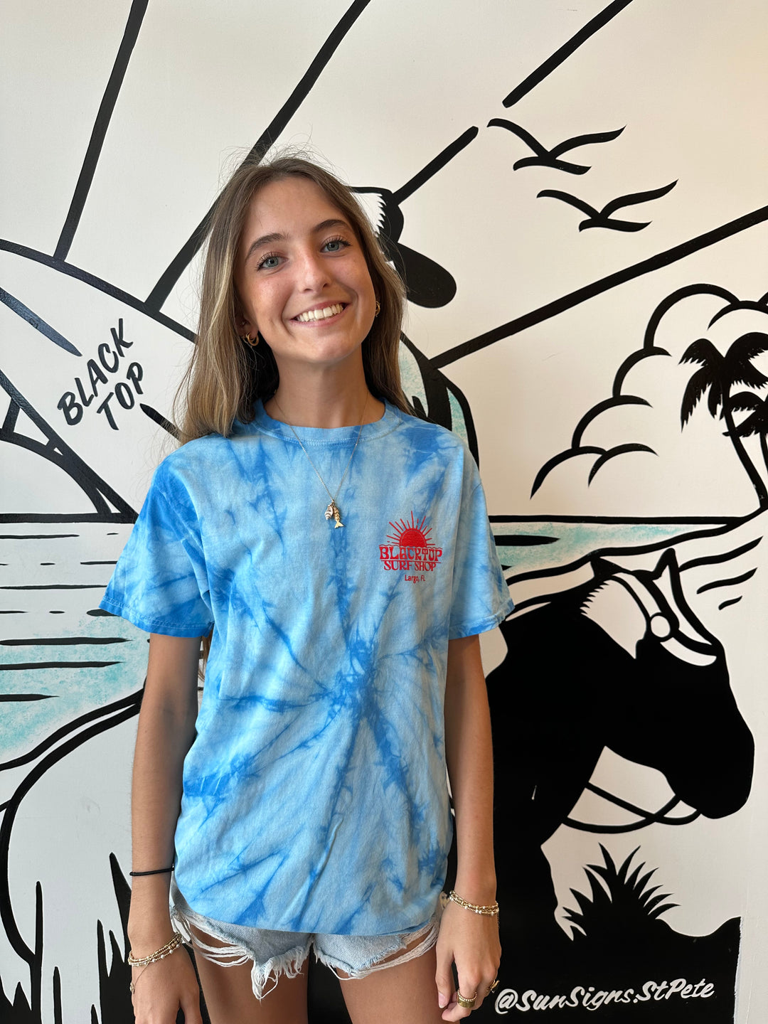 Blacktop American Summer Tie Dye Tee
