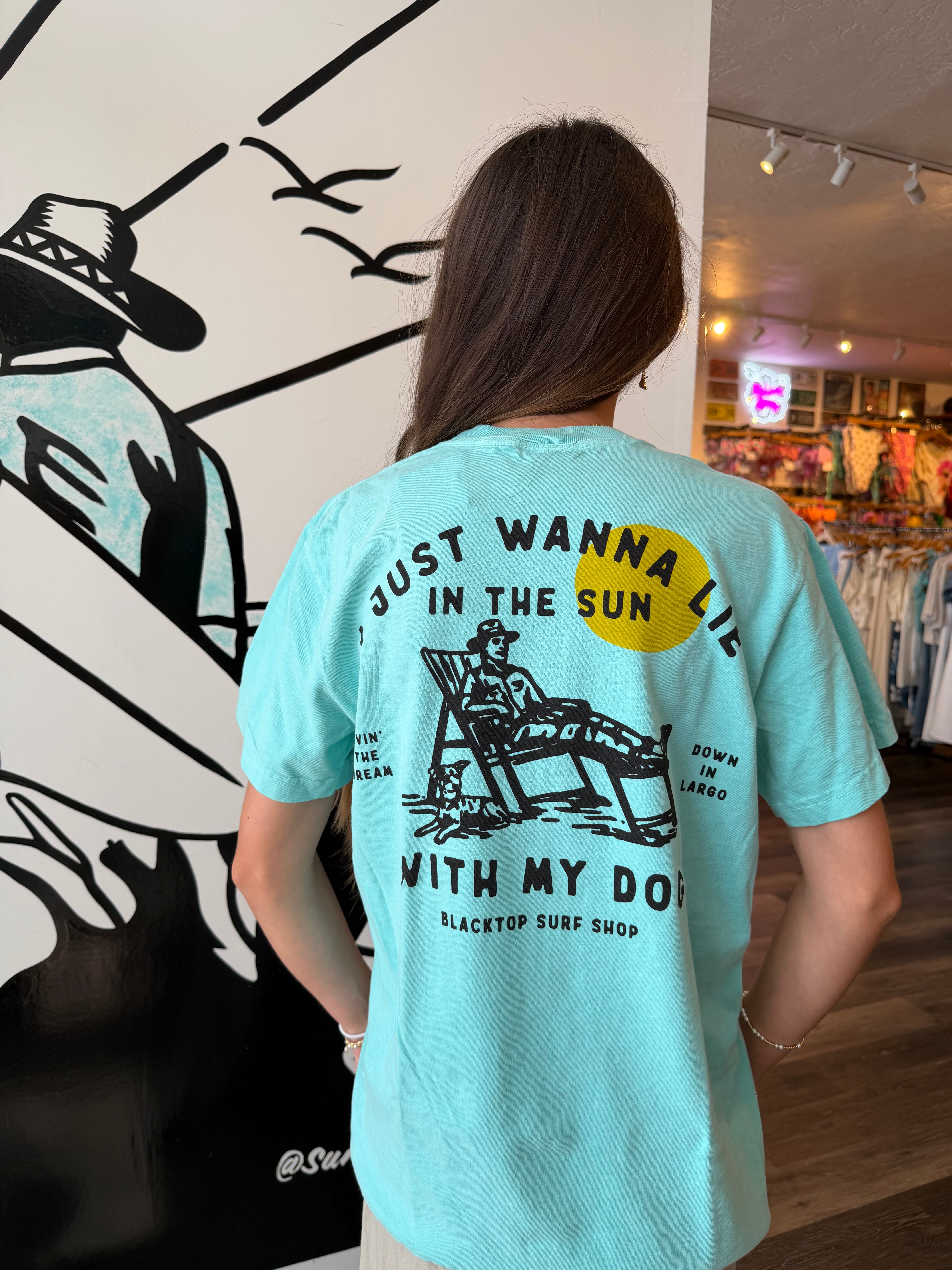 Dada Tee in Chalky Mint – Blacktop Surf Shop