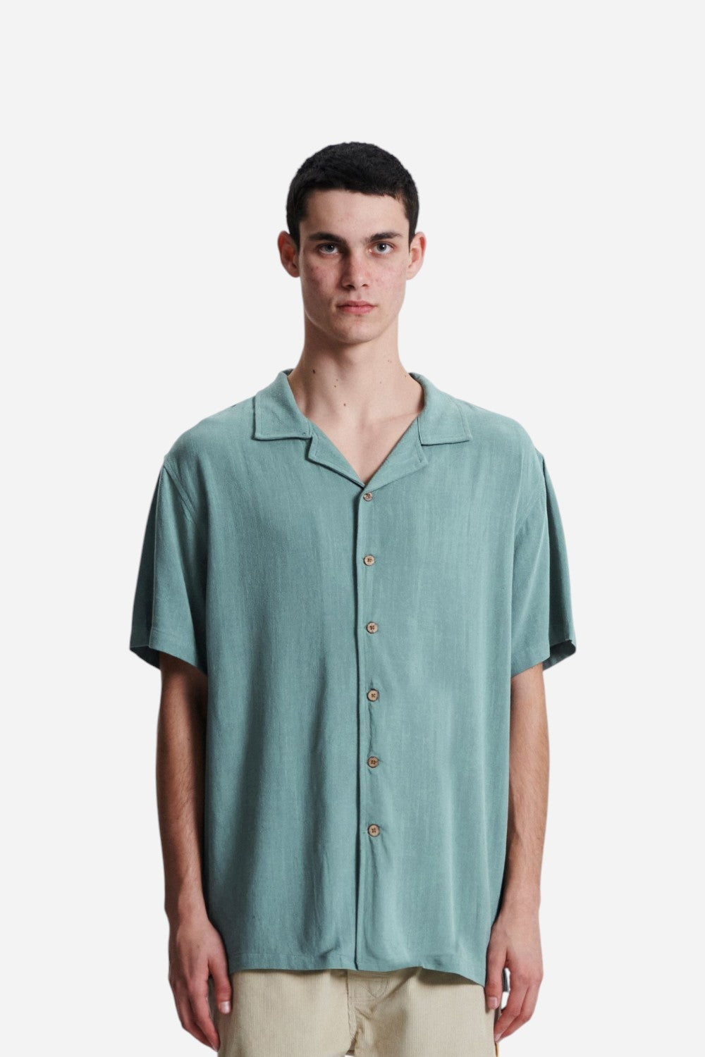Ernie Resort SS Resort Shirt in Seagrass