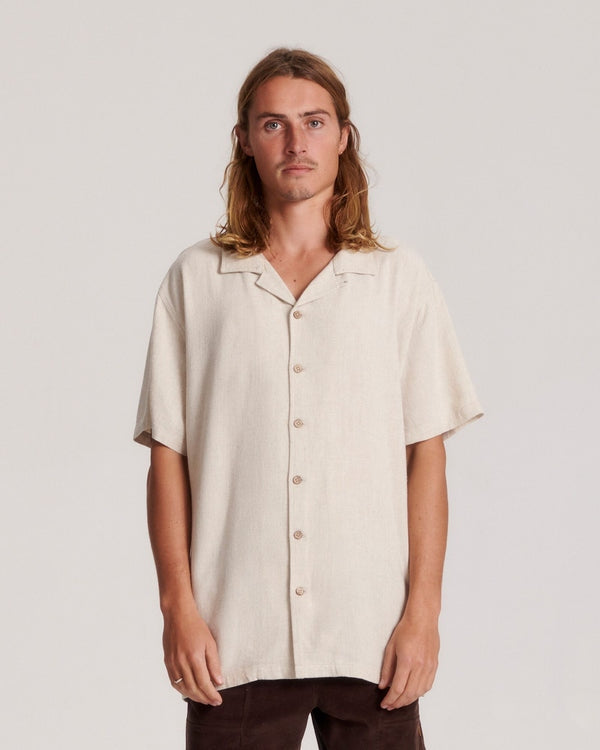 Ernie SS Resort Shirt in Oatmeal