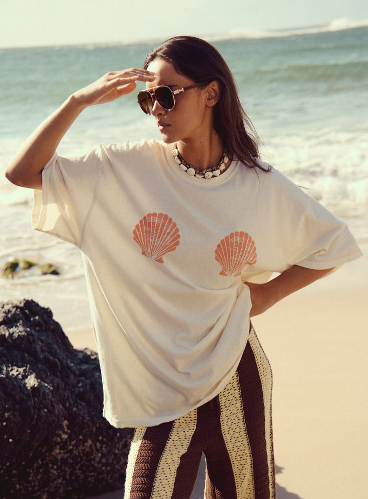 Free People Shell Tee in Ivory