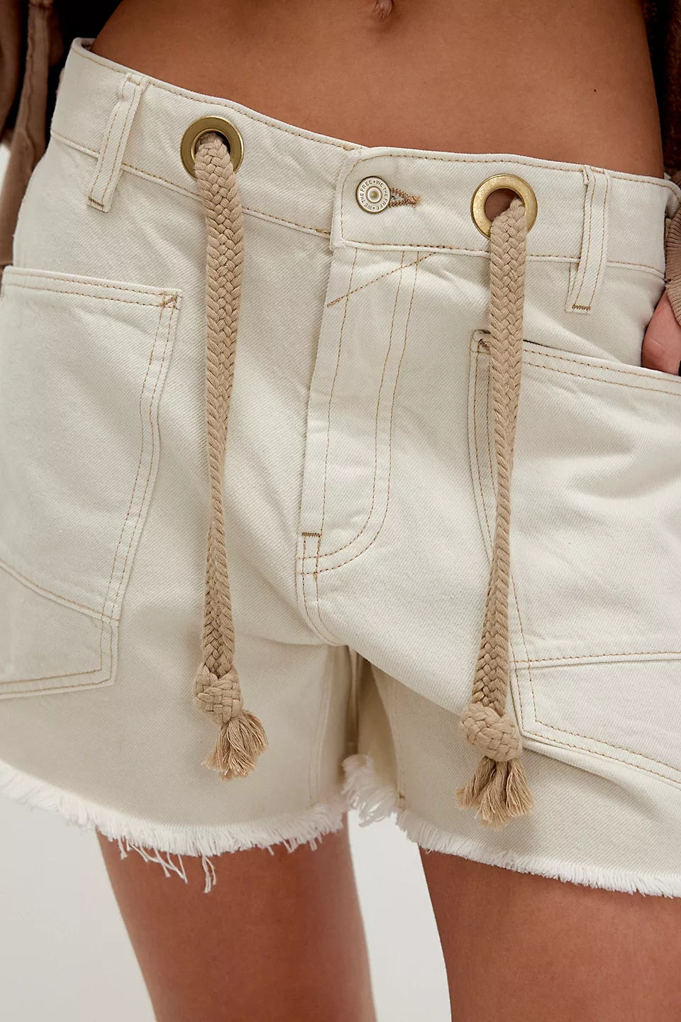 Moxie Barrel Shorts White