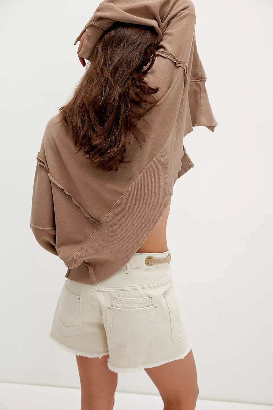 Moxie Barrel Shorts White