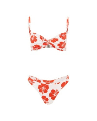 The Twist Bandeau Top in Laelia