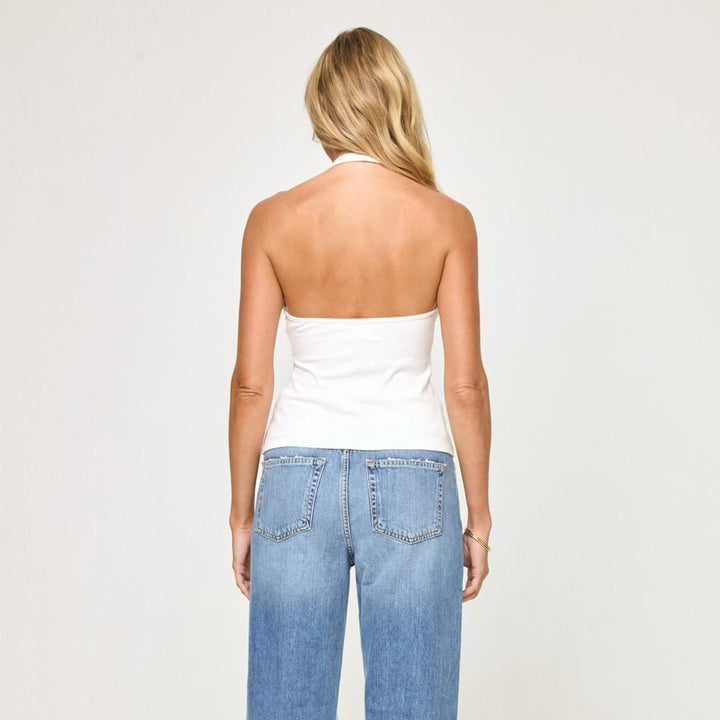 Callie Halter Top in Cream