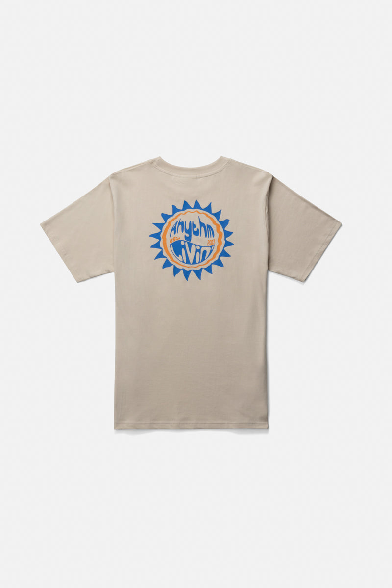 Rhythm Swerve Short Sleeve Tee in Moonrock