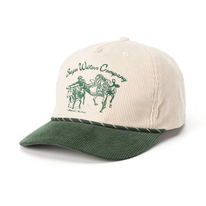 Los Rios Corduroy Snapback Natural/Green