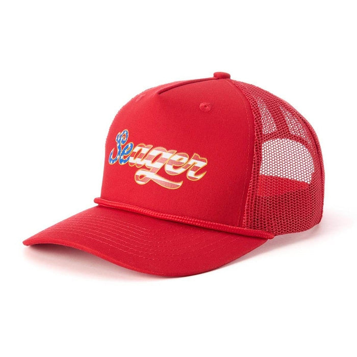 Big USA Trucker Snapback Red