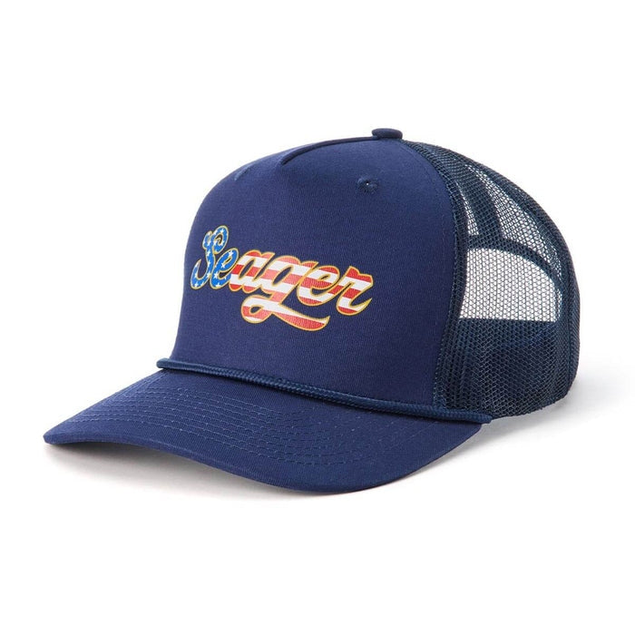 Big USA Trucker Snapback Blue