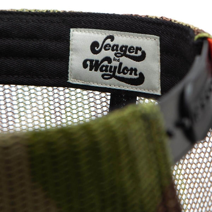 Seager X Waylon Jenning Flying W Snapback Camo