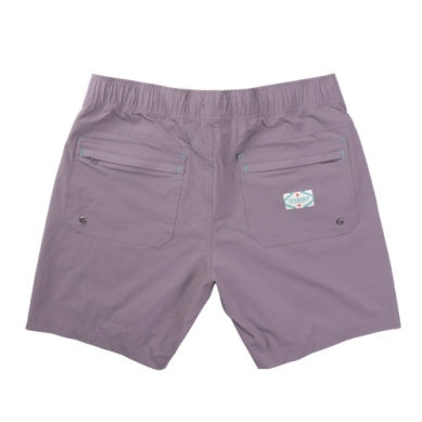 Bajada Hybrid Shorts in Dusty Plum