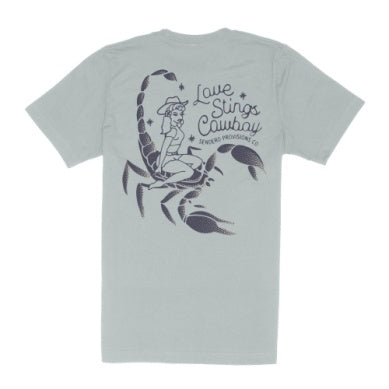 Love Stings Tee in Big Sky Blue