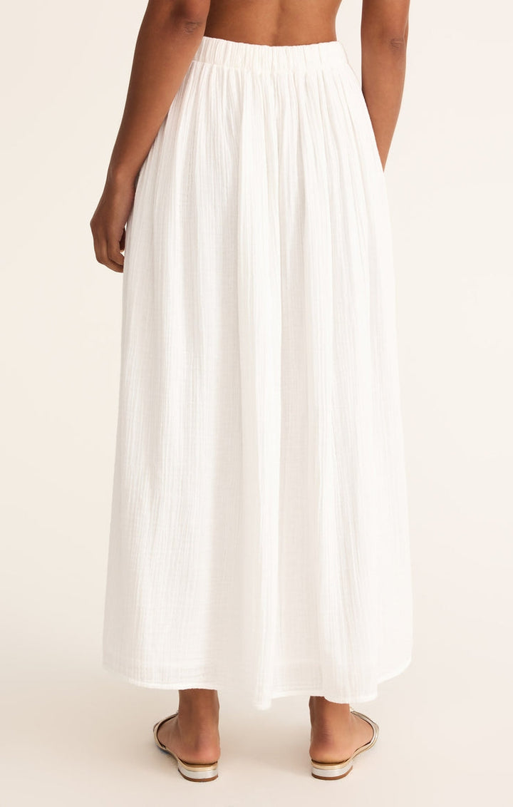 Reina Airy Skirt in White