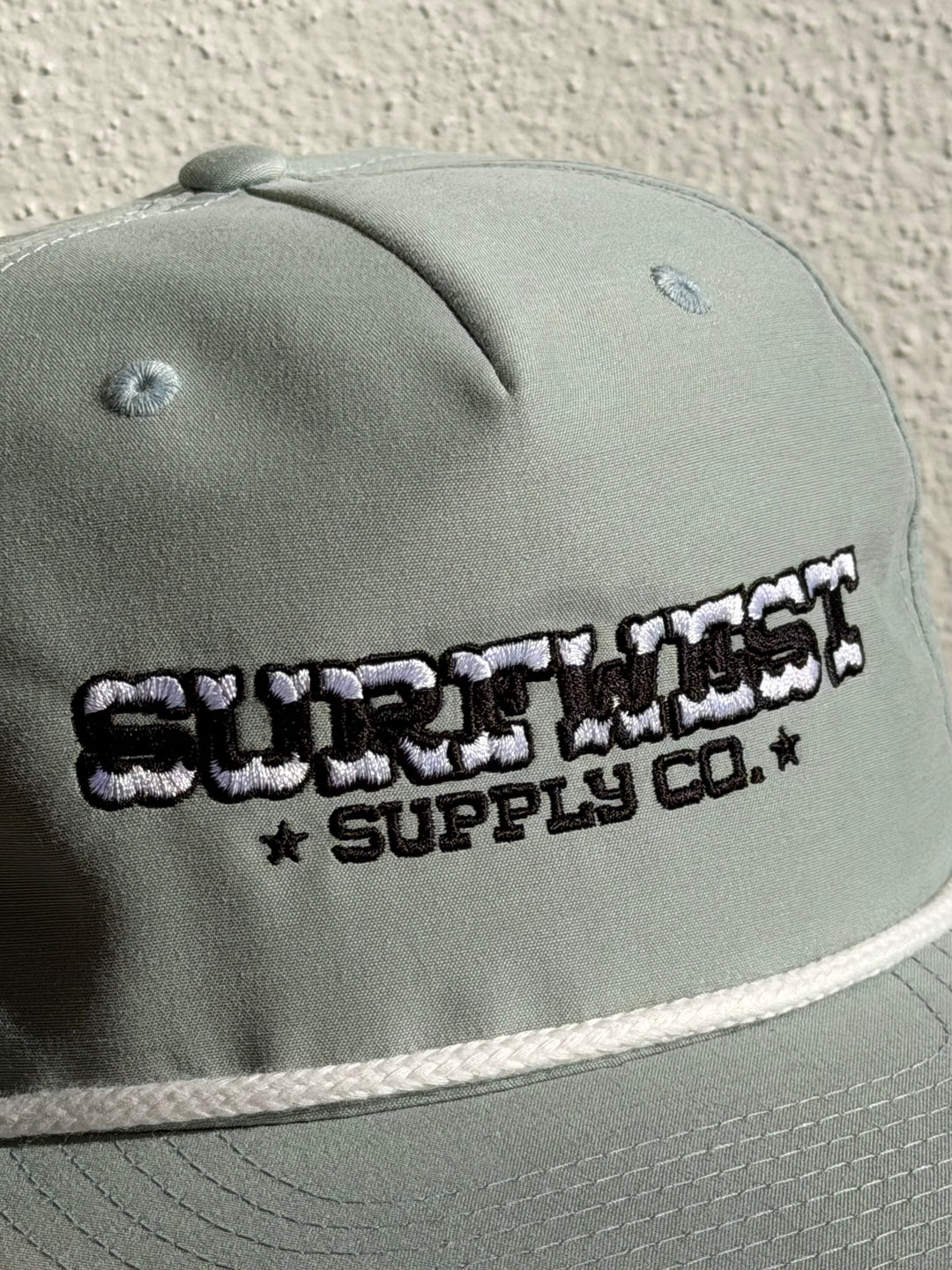 OG Surfwest Rope Trucker Hat in Dusty Blue