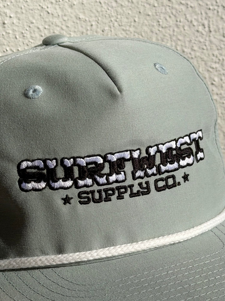OG Surfwest Rope Trucker Hat in Dusty Blue