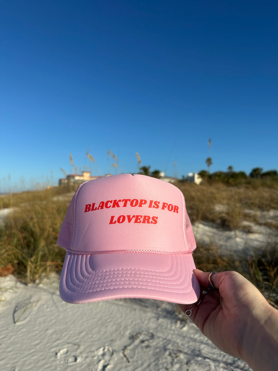 Blacktop is for Lovers Trucker Pink