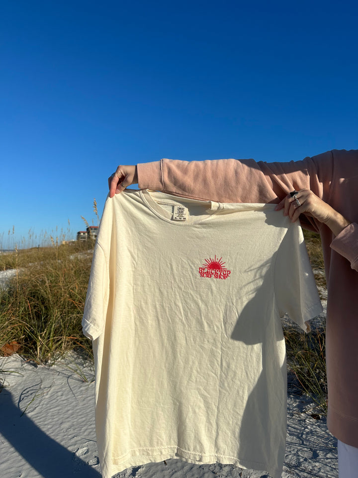 Let's See Sunset Tee in Ivory
