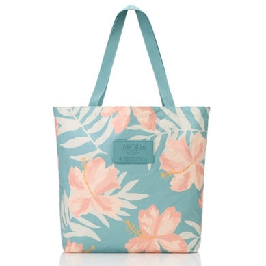 Adrift Reversabe Tote Bag in Pink Salt/ Tide