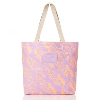 Miter Lineup Reversible Tote in Nectarine/Lavender