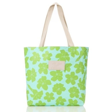 Puakenikeni Buds Reversible Tote in Fresh/Splash