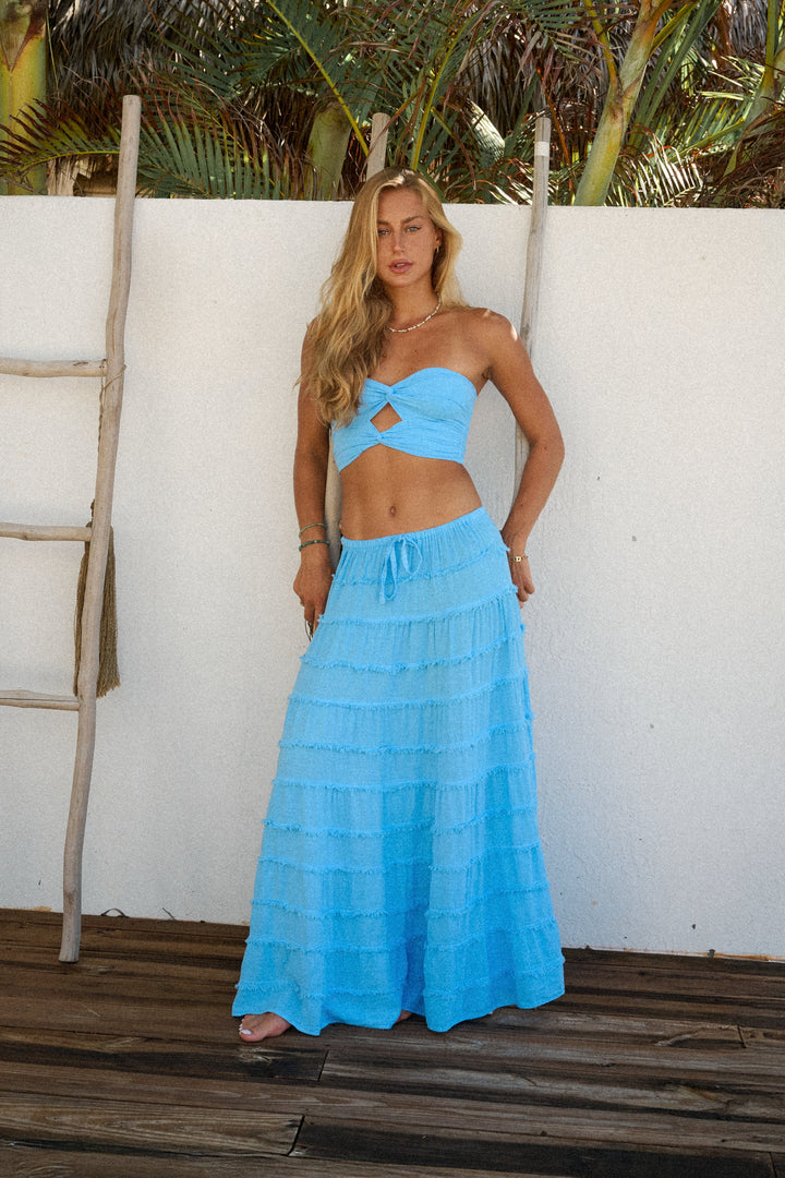 Sofia Top in Aqua