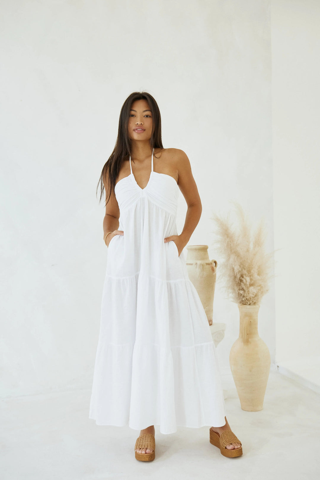 Carlotta Maxi Dress in White