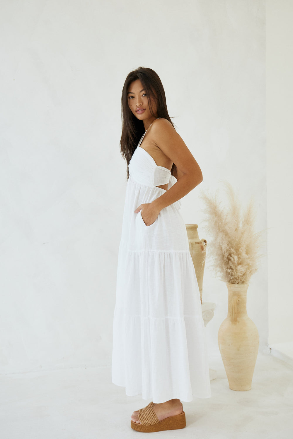 Carlotta Maxi Dress in White
