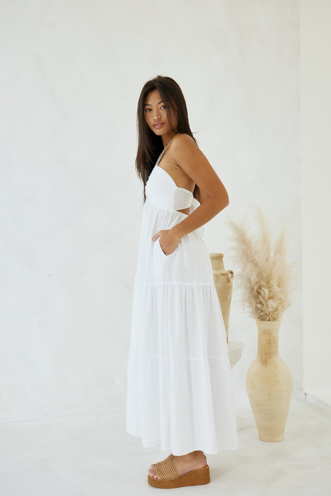 Carlotta Maxi Dress in White