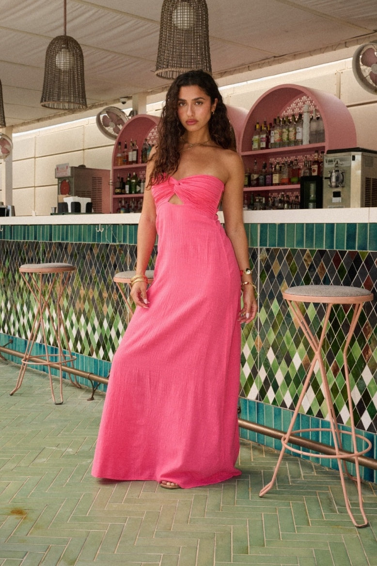 Eleanor Dress in Raspberry