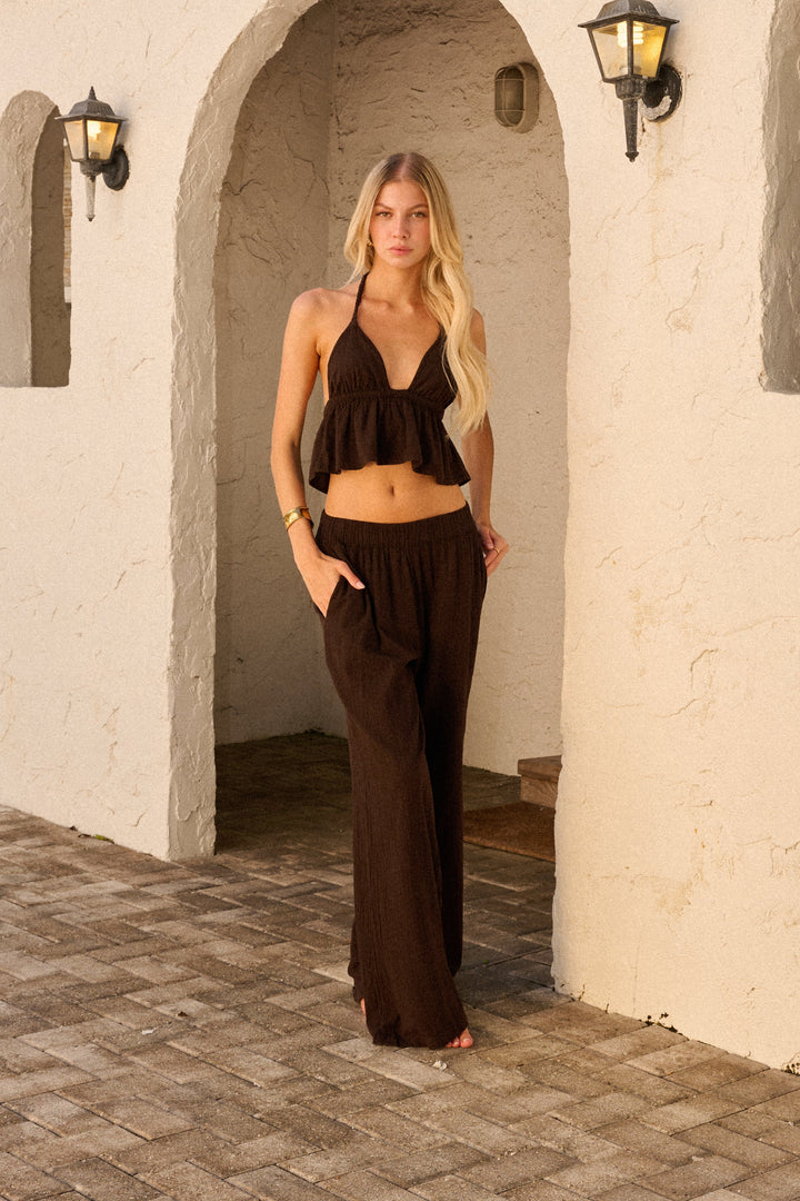 Olivia Top in Espresso