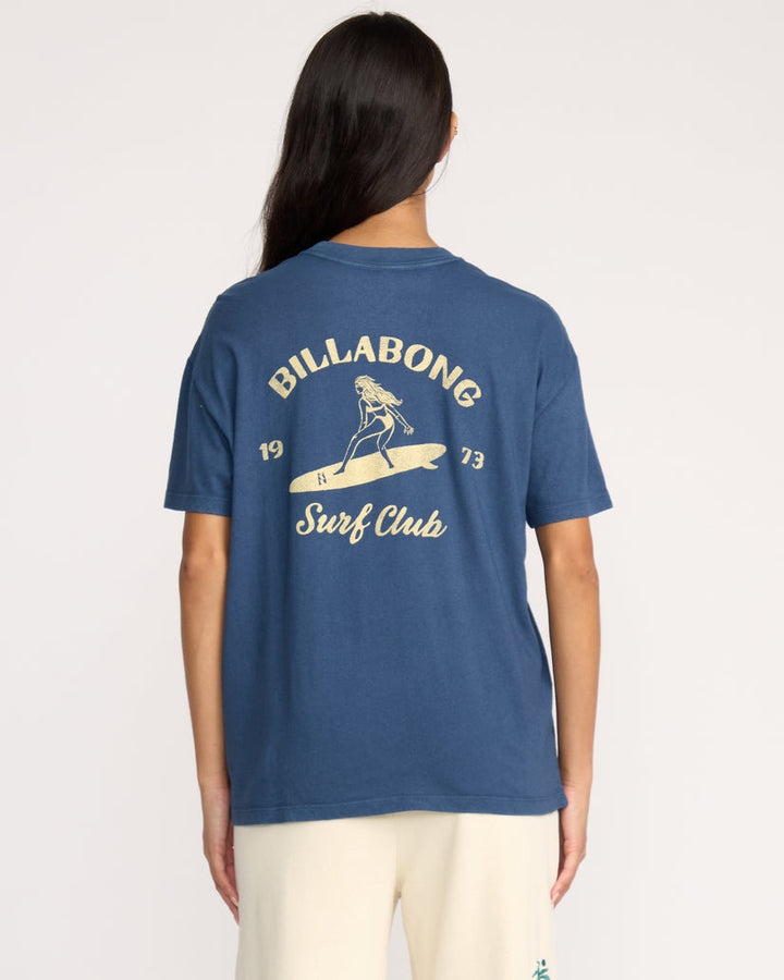 Catch Feelings Short Sleeve Tee in Navy