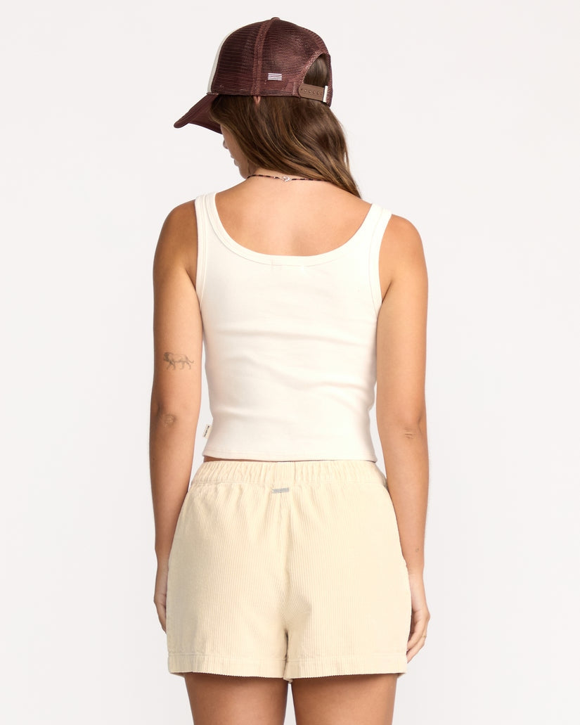 Goddess Knit Tank in Whitecap