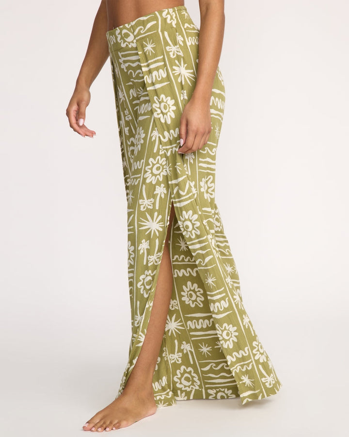 Split Spirit Pant in Gree Tea