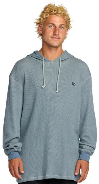 Keystone Pullover Hoodie in Blue Slub
