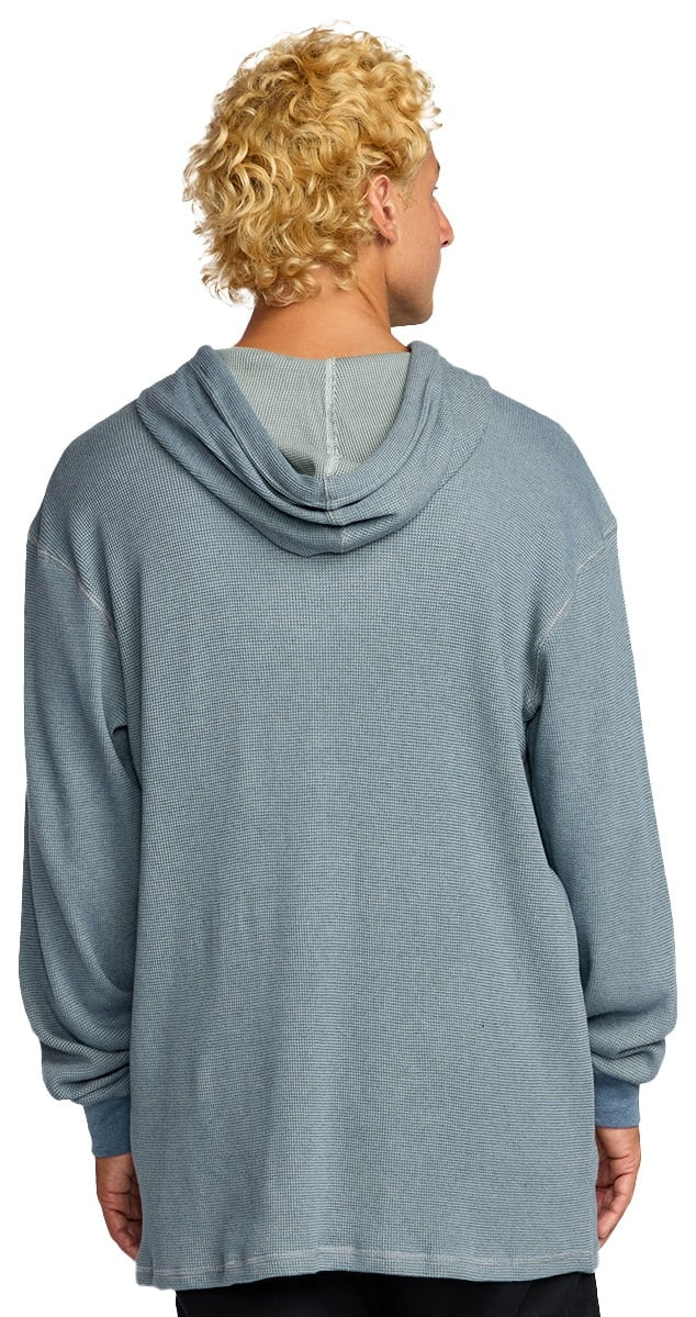 Keystone Pullover Hoodie in Blue Slub