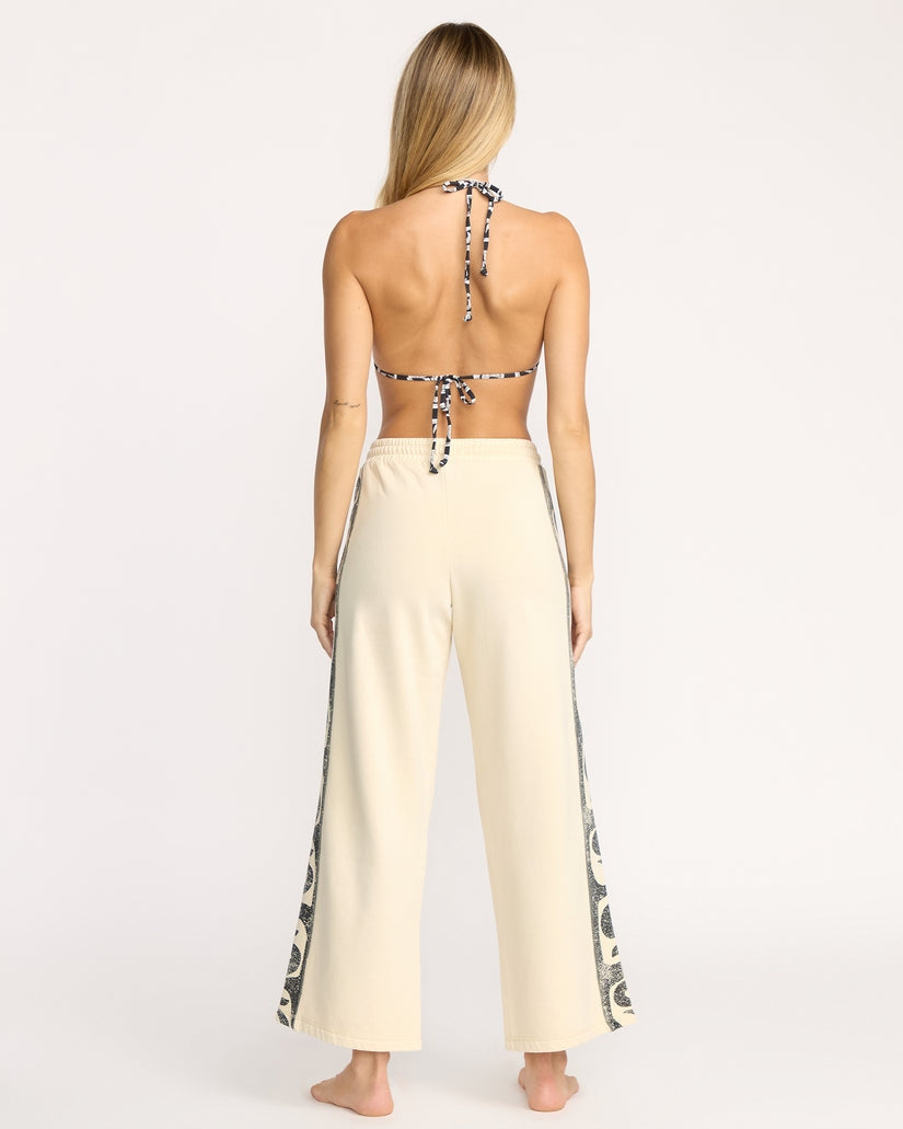 Sun Wave Track Pant in Whitecap
