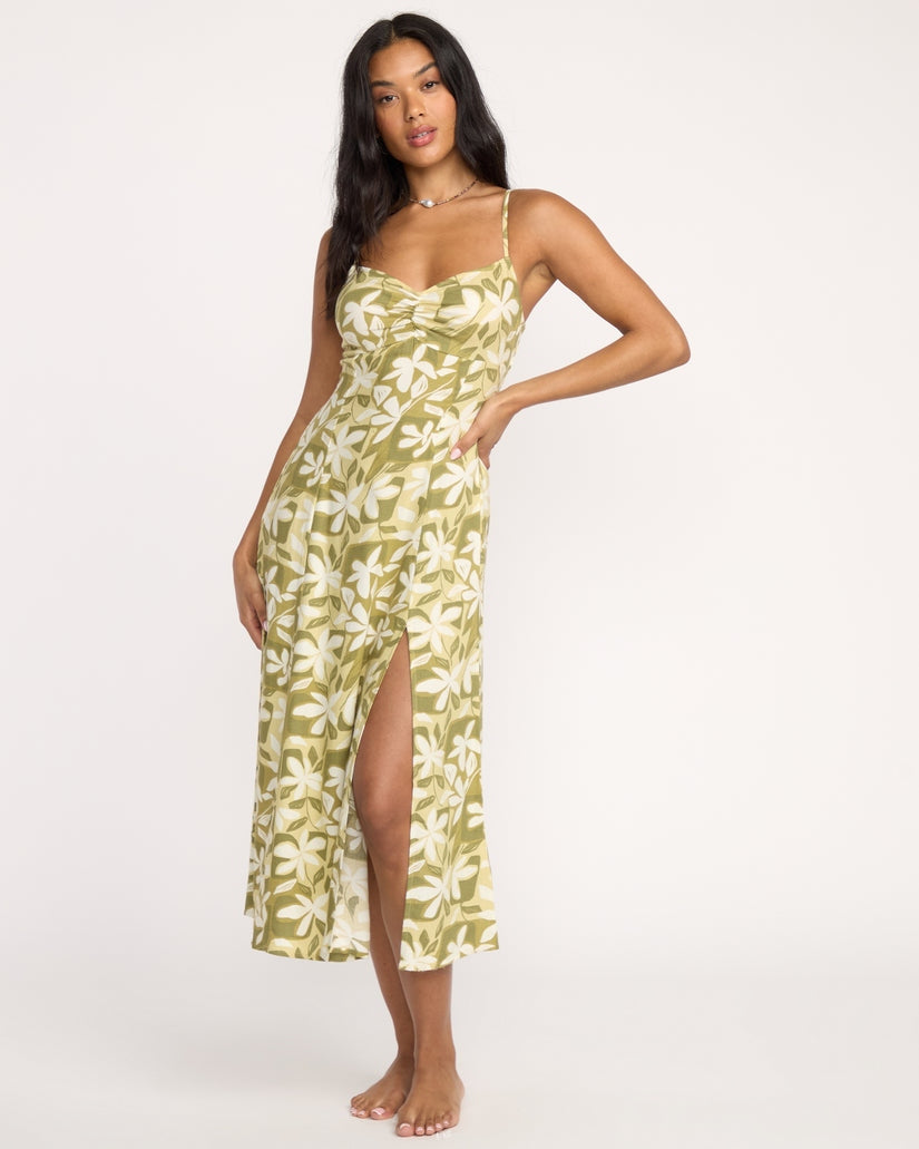 Sunset Love Dress in Light Olive