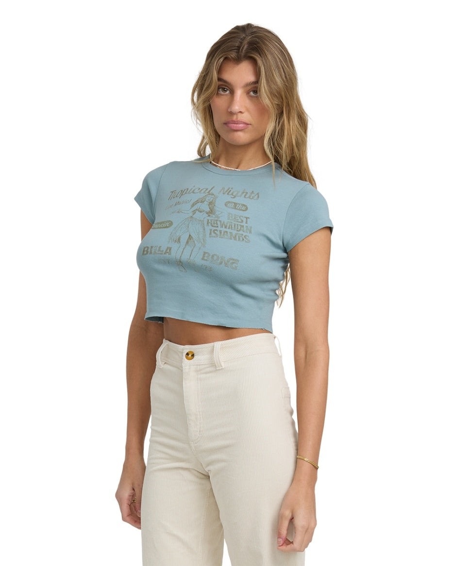 Pretty Sweet Day SS Tee in Mason Blue