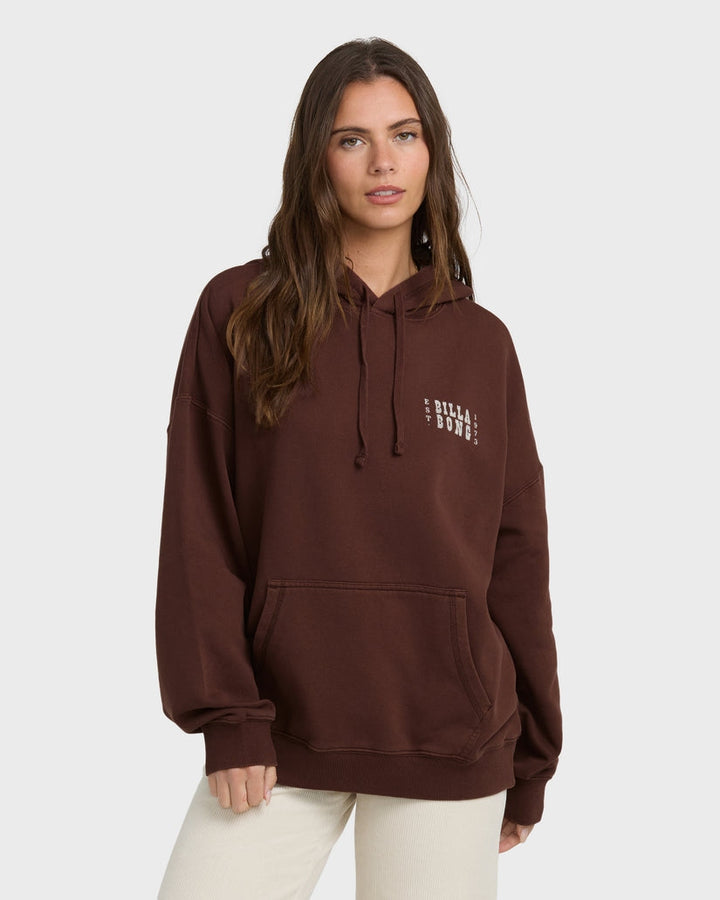 Sun & Waves Hoodie in Teak