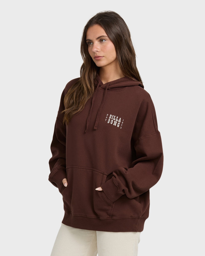 Sun & Waves Hoodie in Teak