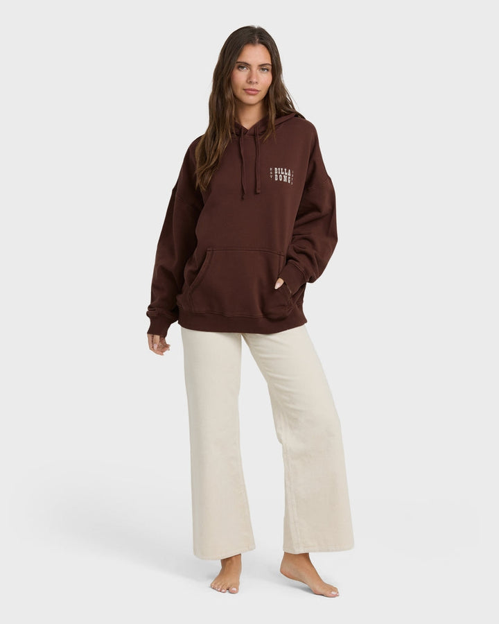 Sun & Waves Hoodie in Teak